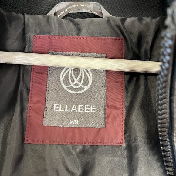 NEW Ellabee Burgundy Double Bib Down Parka with Faux Fur Hood - Picture 12 of 12